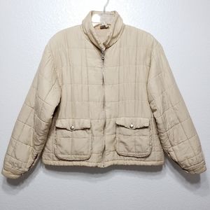 Silk Full Zip Puff Jacket☕️